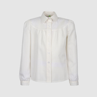 Блузка с короткими рукавами, белый цвет