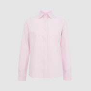 Блузка с фигурными кокетками, розовый цвет