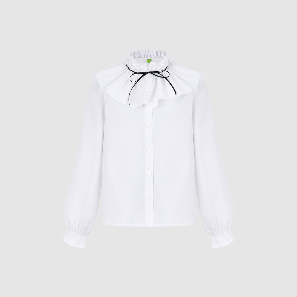 Классическая блузка с короткими рукавами