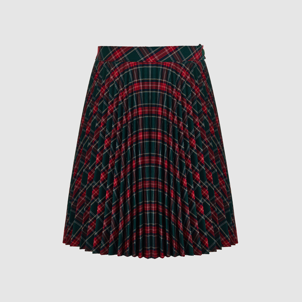 Юбка на резинке со складками