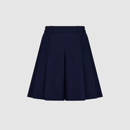 Юбка "полусолнце", на подкладке, синий цвет