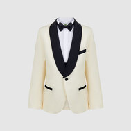 Пиджак прямого силуэта "Френч" из ткани повышенной износостойкости, черный цвет