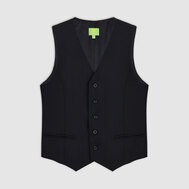 Жилет классический, на подкладке, зеленый цвет