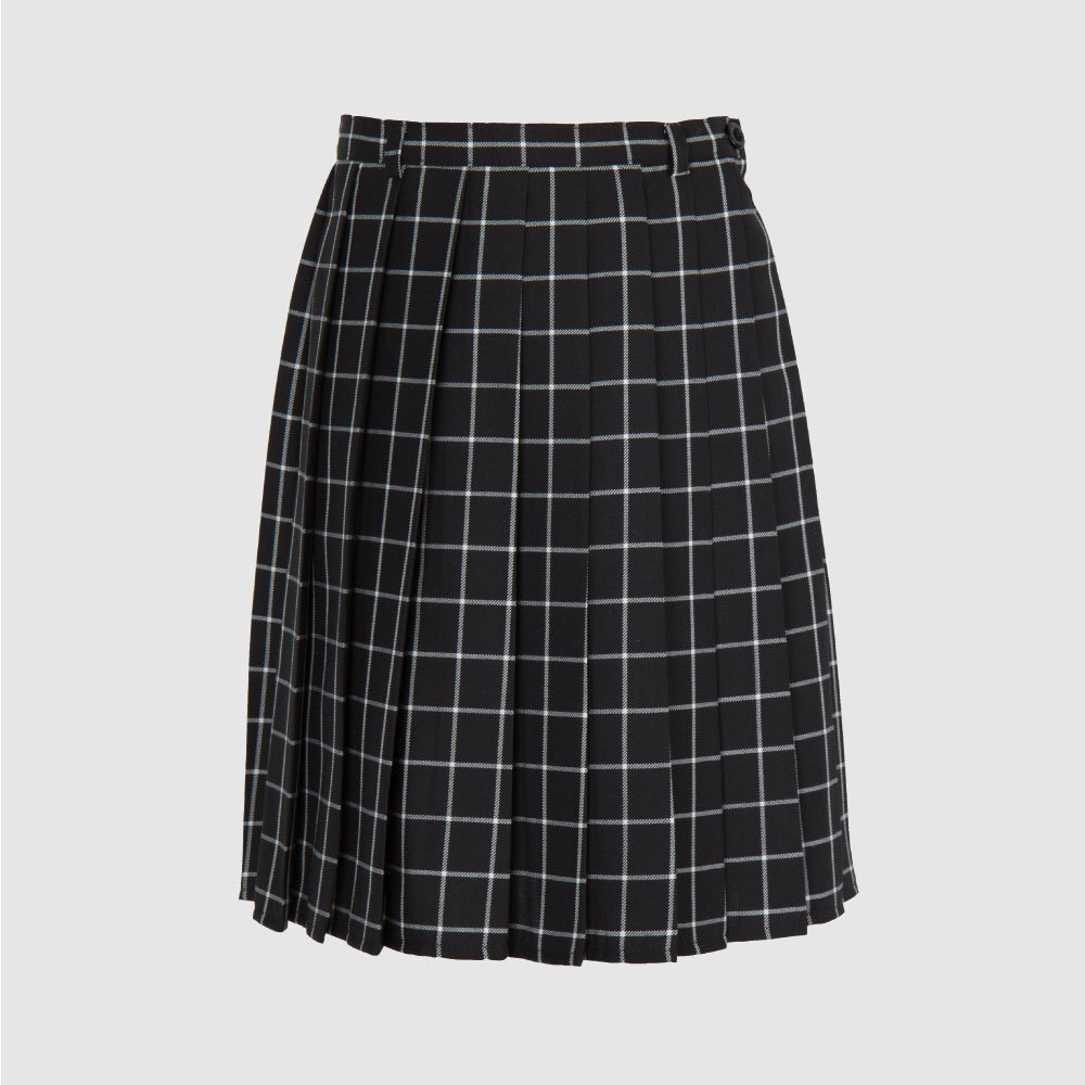 Юбка со вставками из отделочной ткани, на подкладке