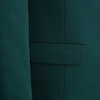Жакет прилегающего силуэта на подкладке, зеленый цвет