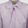 Блуза с бантом 03221 267, сиреневый цвет