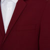  Пиджак полуприлегающего силуэта, бордовый цвет