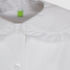Блуза с широким воротником, белый цвет