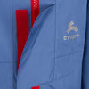 Куртка спортивная с капюшоном и накладными карманами, на подкладке, голубой цвет