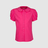 Блузка с рукавом "фонарик", розовый цвет