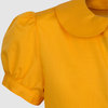 Блузка с рукавом "фонарик", оранжевый цвет