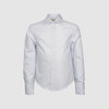 Блуза с контрастным кантом, серый цвет