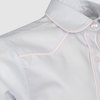 Блуза с контрастным кантом, серый цвет