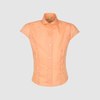 Блузка с рюшами, оранжевый цвет