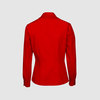 Приталенная блузка с оборками и вытачками, красный цвет