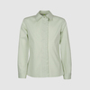 Блузка с потайной застежкой , зеленый цвет