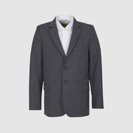Пиджак прямого силуэта "Френч" из ткани повышенной износостойкости, черный цвет
