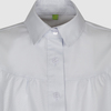 Блуза с фигурными кокетками, серый цвет