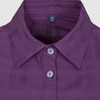 Прилегающая блузка с планкой, фиолетовый цвет