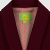 Стильный жилет с воротником "шалька", на подкладке с жаккардовым переплетением, бордовый цвет