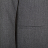Жакет прилегающего силуэта из ткани повышенной износостойкости, на подкладке, серый цвет