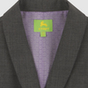 Стильный жилет с воротником "шалька", на подкладке с жаккардовым переплетением, серый цвет
