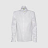 Блузка с воротником - "стойка", белый цвет