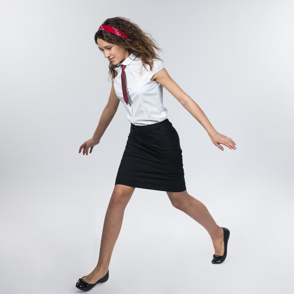 Юбка на кокетке с плиссировкой