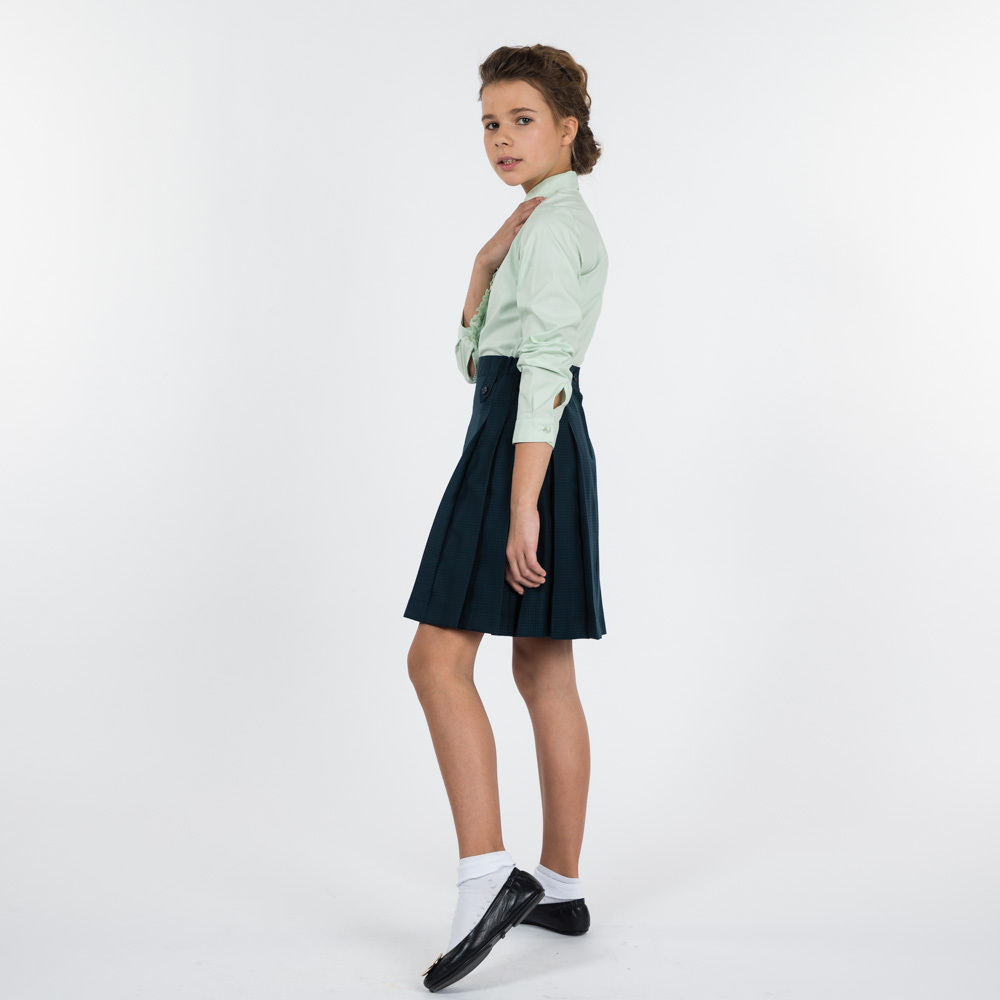 Юбка на резинке со складками