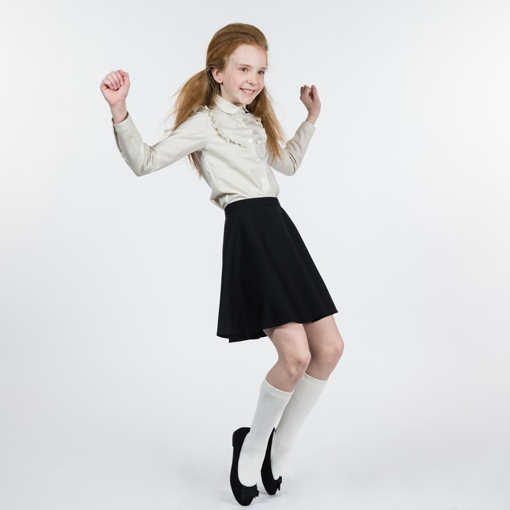 Юбка со складками "гофре"