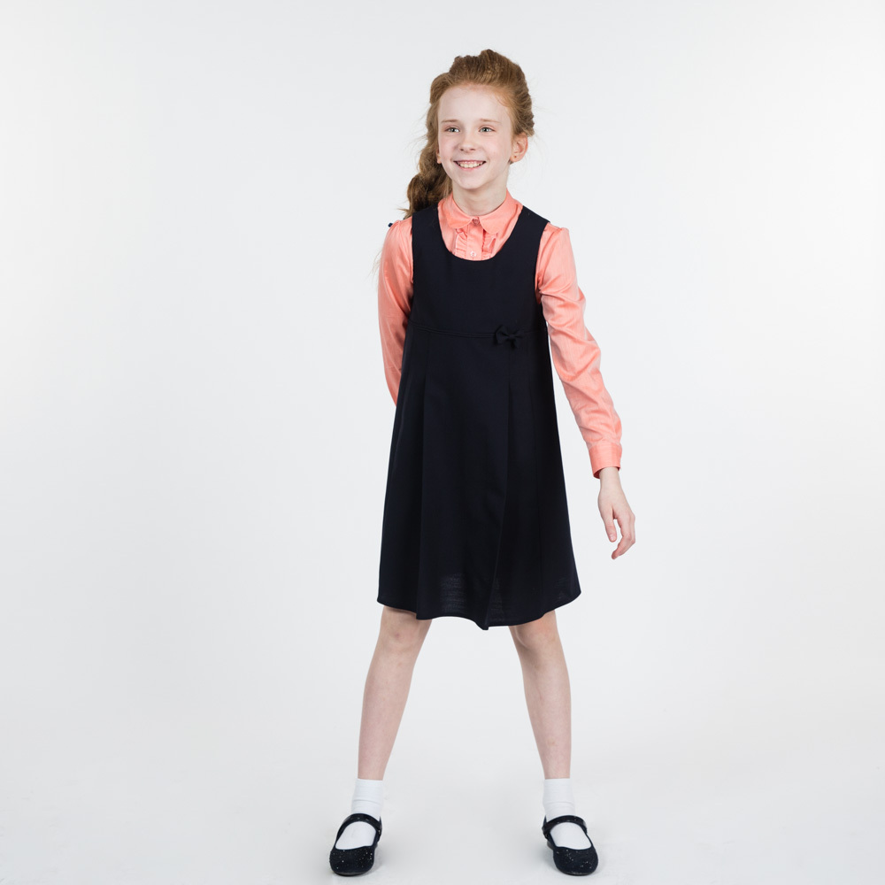 Сарафан с карманами из ткани повышенной износостойкости, на подкладке