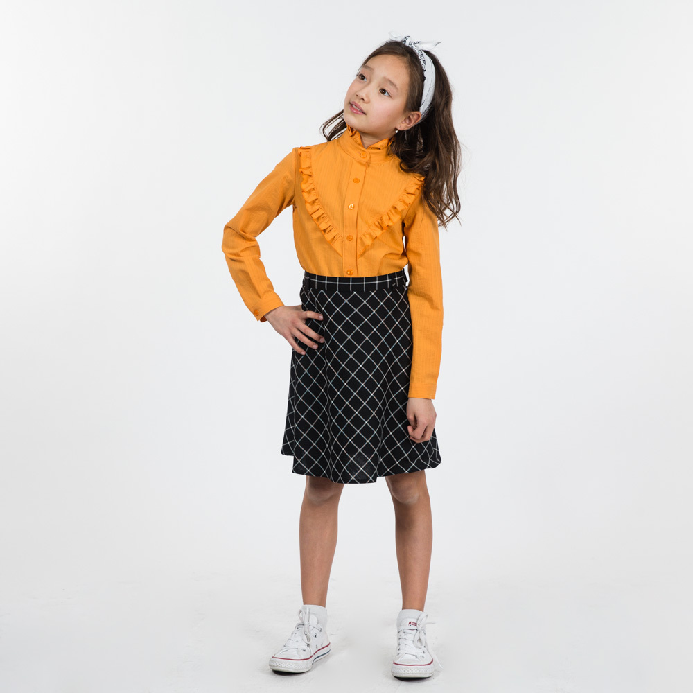 Юбка на кокетке с плиссировкой