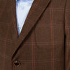 Пиджак с накладными карманами, коричневый цвет