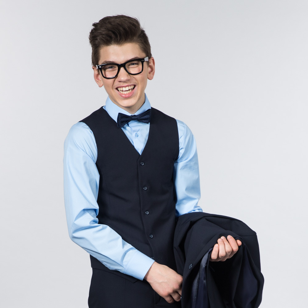 Рубашка с воротником "стойка"