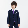 Полуприлегающий пиджак для мальчика дошкольного возраста, синий цвет