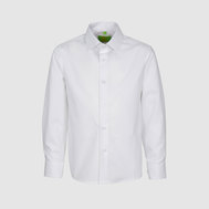 Рубашка с воротником "стойка", белый цвет