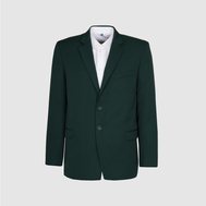 Пиджак с увеличенным объемом в области талии, зеленый цвет