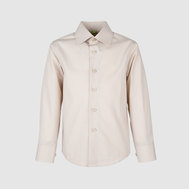 Рубашка с воротником "стойка", белый цвет