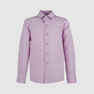 Рубашка прямого силуэта с воротником на пуговицах, розовый цвет