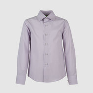 Рубашка классическая из 100% хлопка, с карманом, розовый цвет