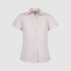 Классическая блузка с короткими рукавами, розовый цвет