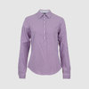 Приталенная блузка с планкой, фиолетовый цвет