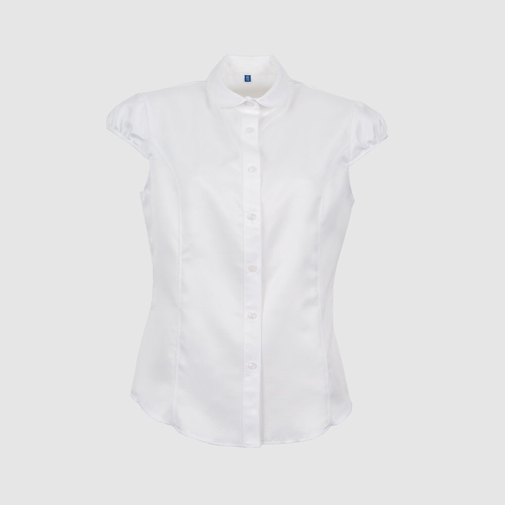 Классическая блузка с короткими рукавами