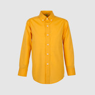 Классическая рубашка из 100% хлопка, желтый цвет