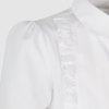 Блузка с оборками, белый цвет