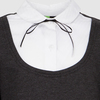 Приталенная блузка, серый цвет