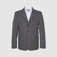 Приталенный пиджак из ткани с водо- и грязеотталкивающим эффектом, серый цвет