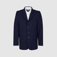 Пиджак с увеличенным объемом в области талии, синий цвет