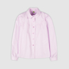 Блузка с фигурными кокетками, сиреневый цвет