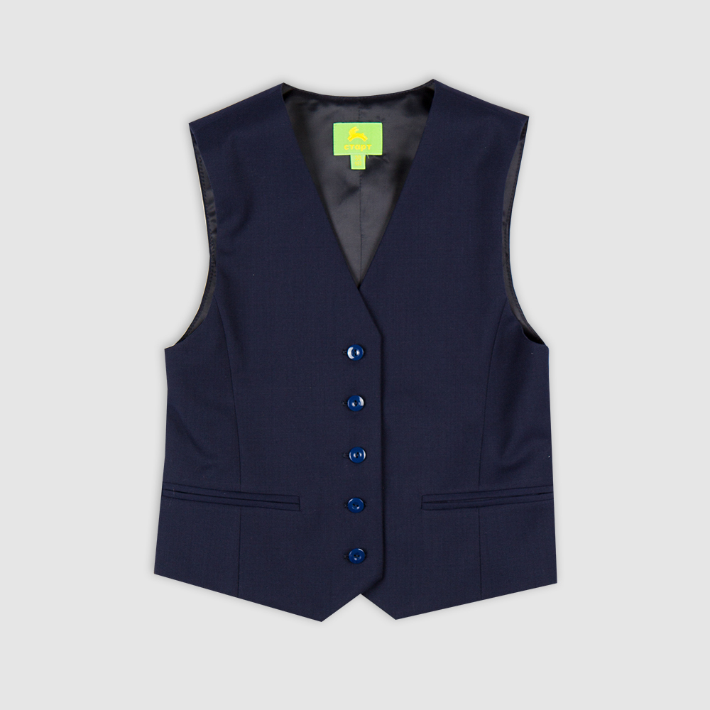 Жилет со вставками из ткани в клетку, на подкладке